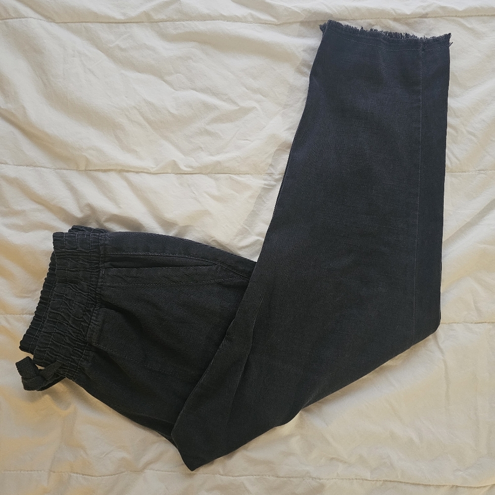 Dark Grey Drawstring Pants - Picture 2 of 2